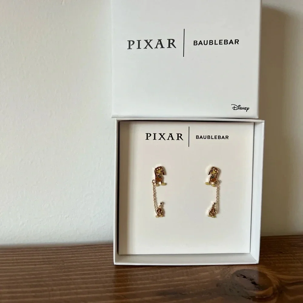 Disney Pixar X Baublebar Toy Story Slinky Earrings Dachshund earrings NWT